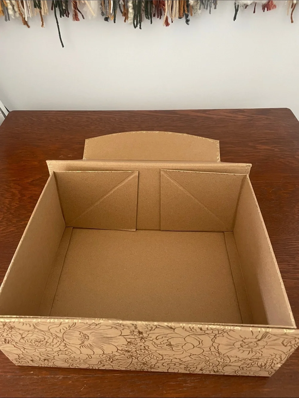 Floral Embossed Gold Gift/Storage Box